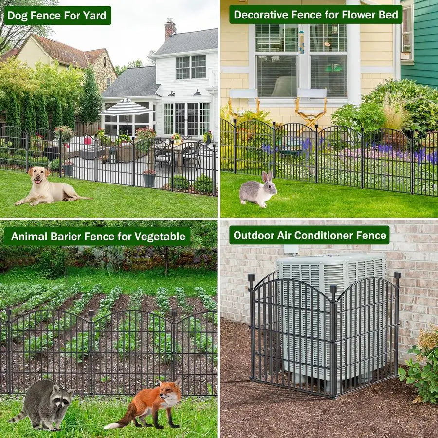 XMSJ No Dig Decorative Garden Fence Panels For Dogs