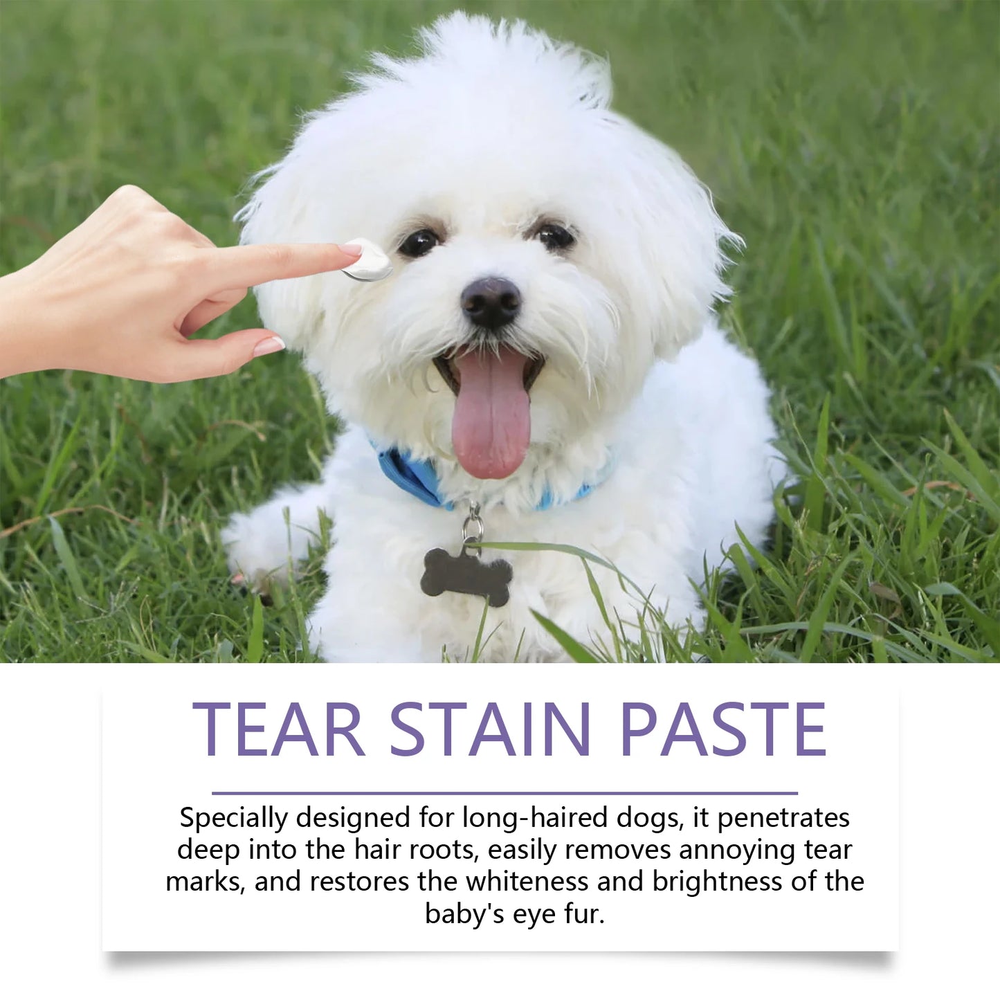 20G Pet Eye Care Cream Effectively Cleans Eye Dirt & Tear Stain Safe Mild Formula Non-irritating Relief Discomfort for Pet Care