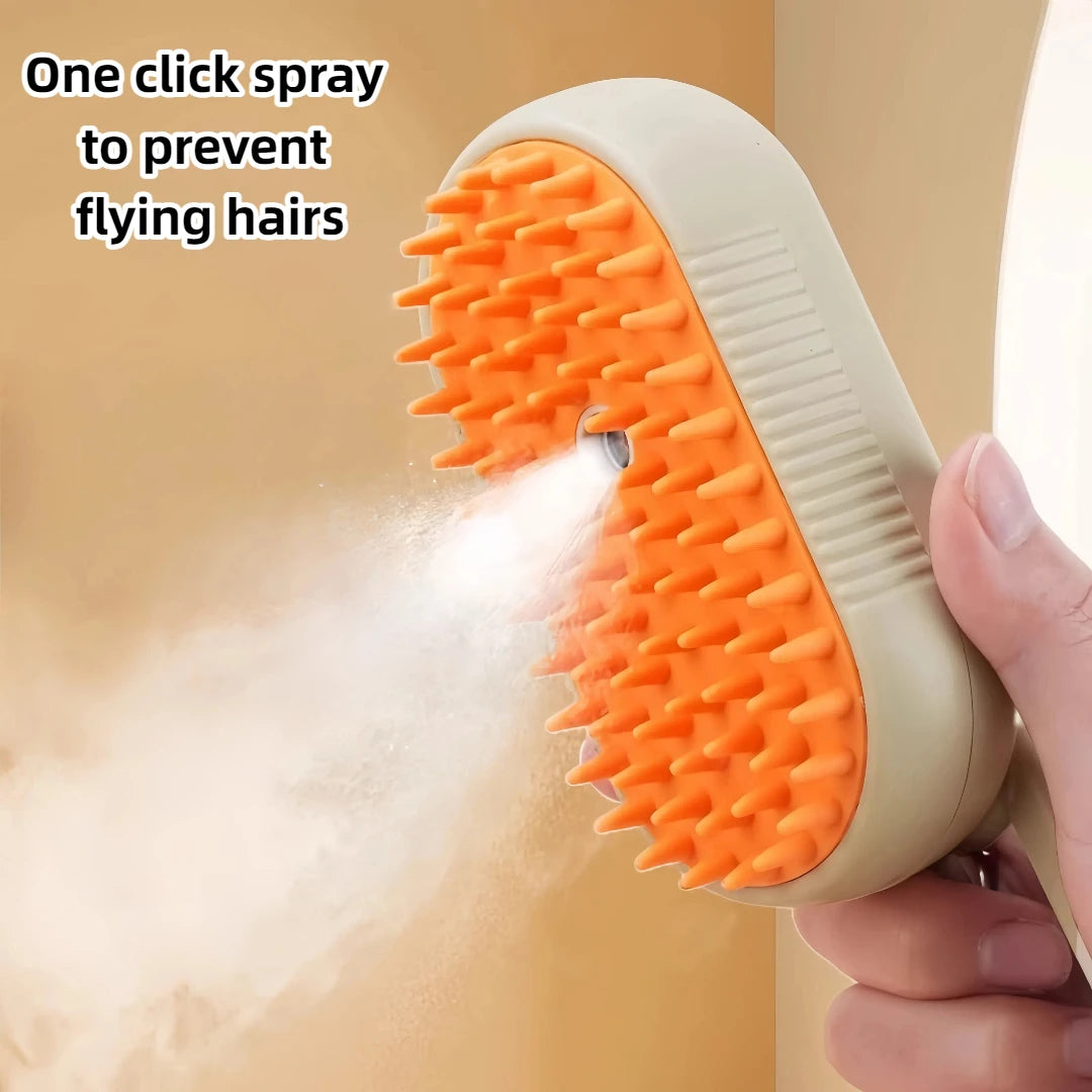 3 In 1 Electric Cat Hair Brush Pet Cleaning Brush Steam Spray Comb Massage Hair Removal Dog Puppy Grooming Comb Pet Supplies
