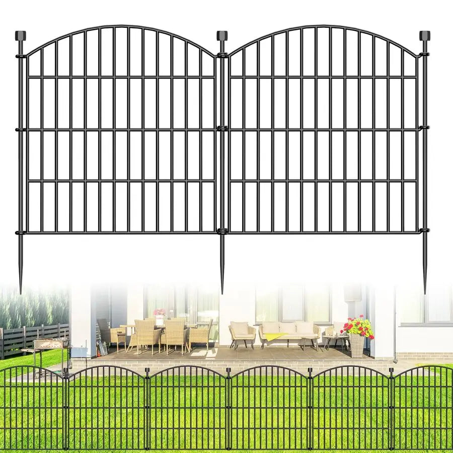 XMSJ No Dig Decorative Garden Fence Panels For Dogs