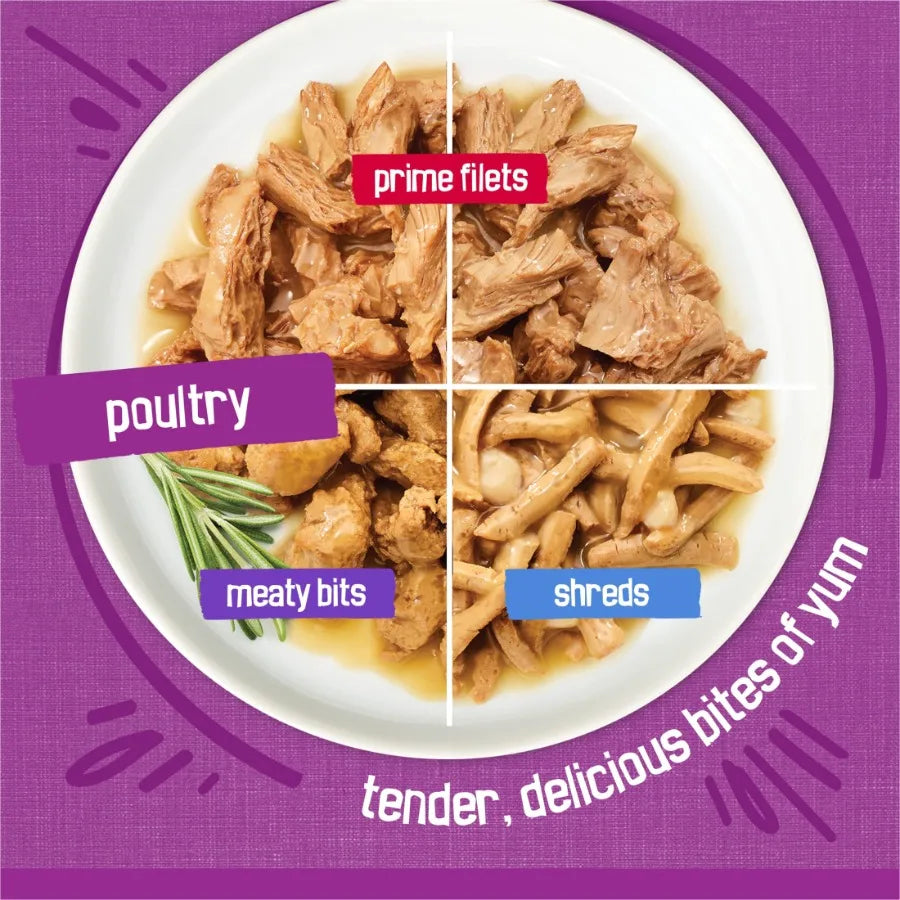 Purina Gravy Poultry Meaty Bits and Filets Wet Cat Food