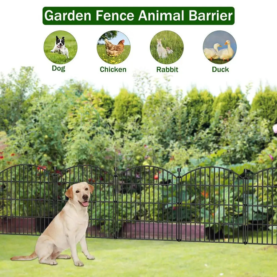 XMSJ No Dig Decorative Garden Fence Panels For Dogs