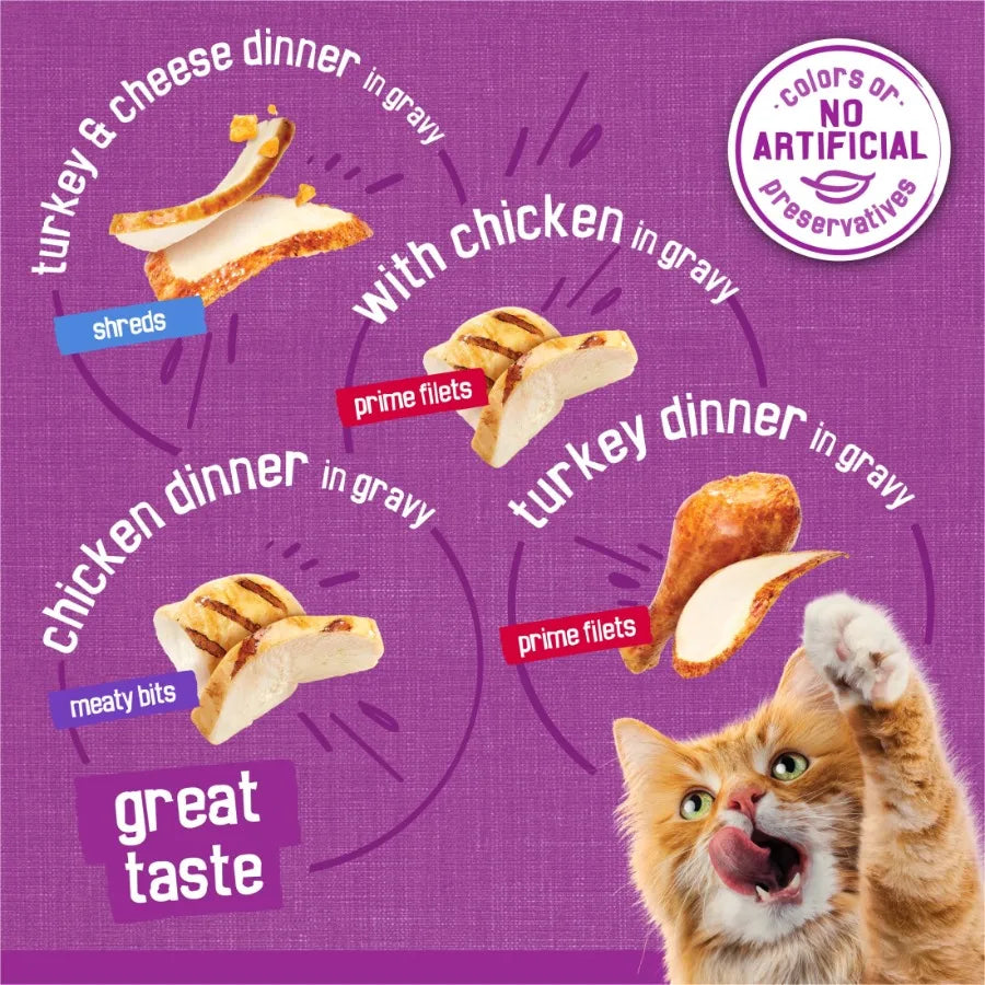 Purina Gravy Poultry Meaty Bits and Filets Wet Cat Food