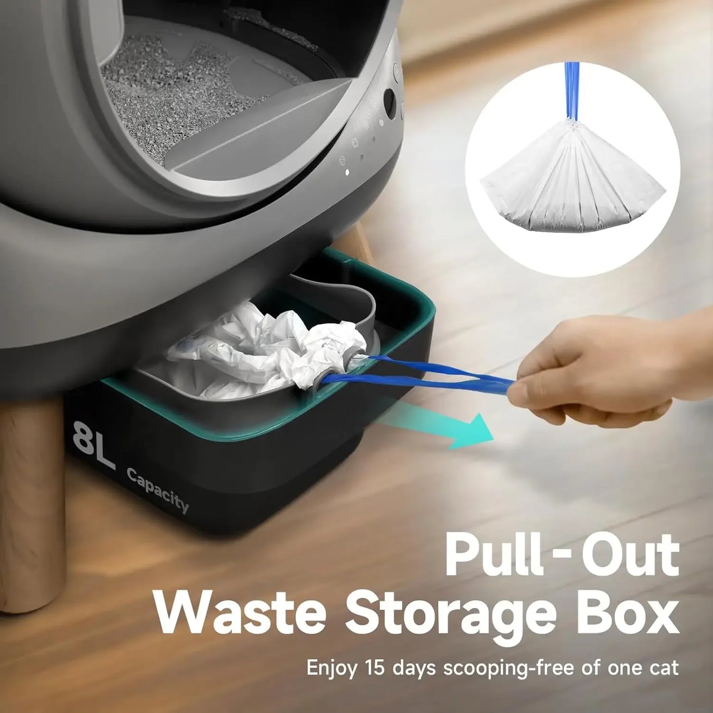 G1 Self Cleaning Litter Box for Multiple Cats Automatic with Smart APP Control And Health Monitoring Customized Pet