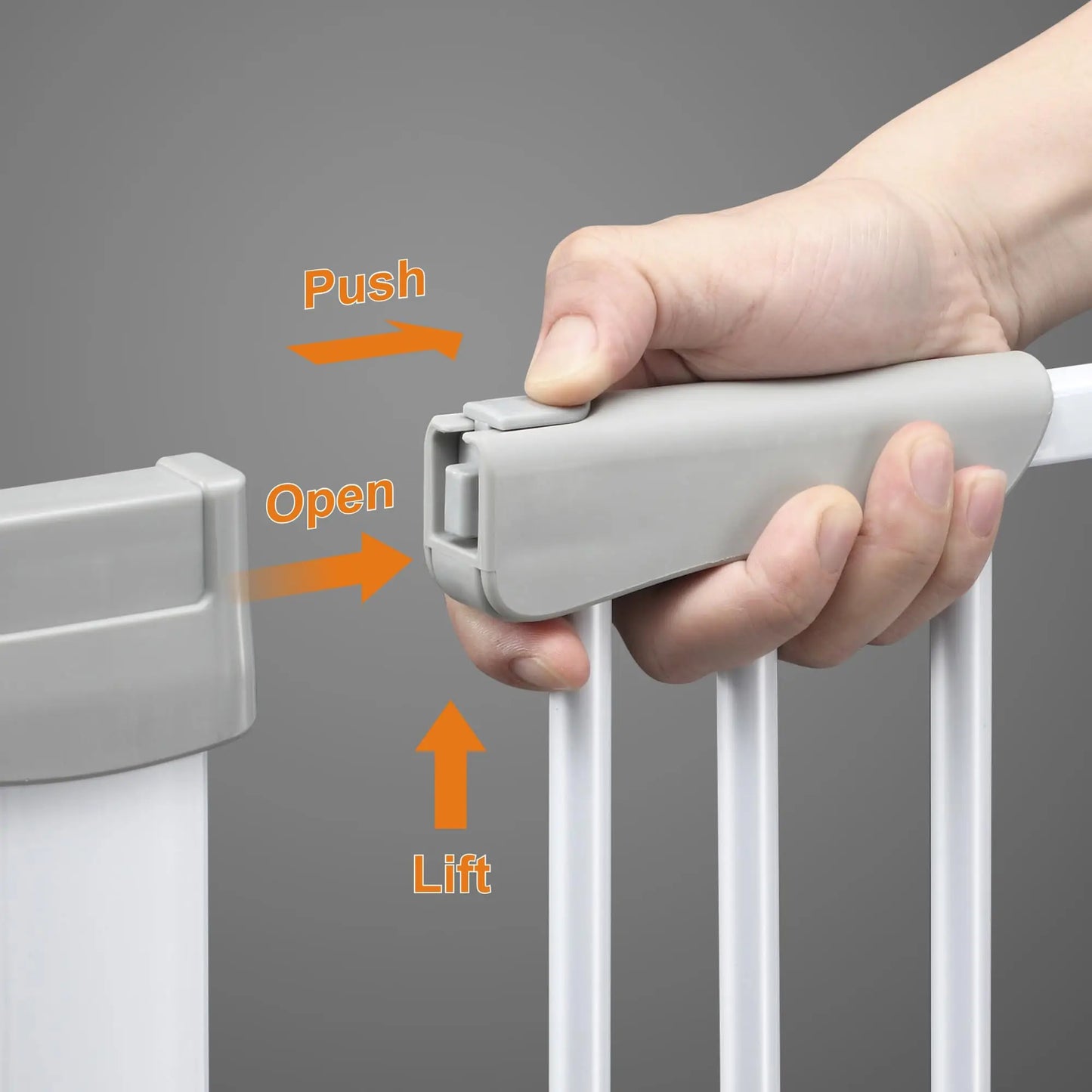 Adjustable Pet Gate With Auto Close And Extension Kits