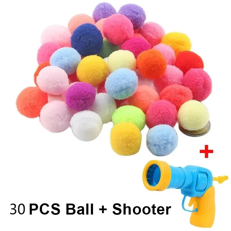 Interactive Cat Toy Ball Launcher Gun for Teasing Cats