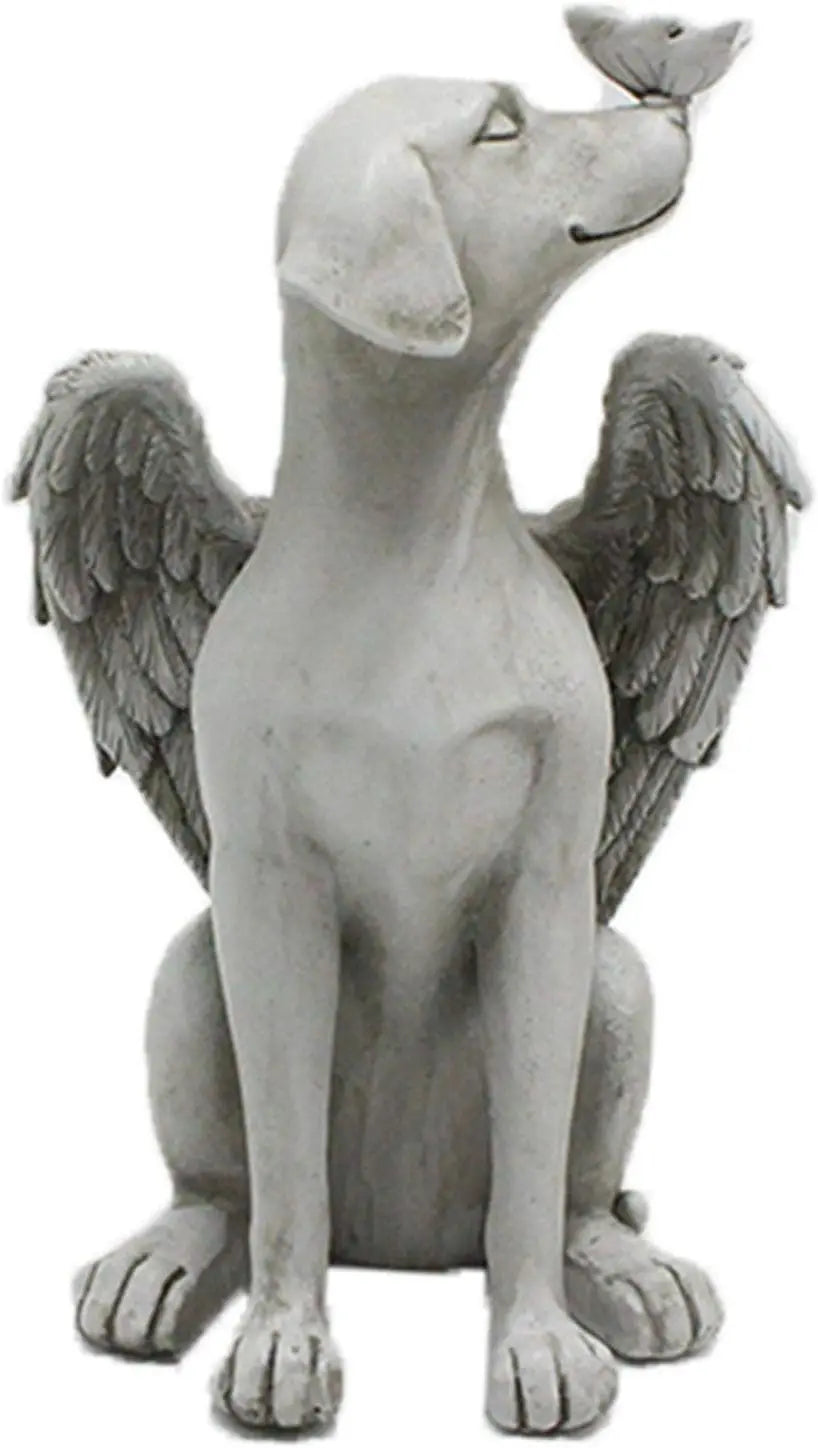 Angel Dog Memorial Statue Garden Resin Ornament For Dogs