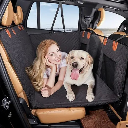 Back Seat Extender,Dog Seat Cover for Back Seat,Hard Bottom Car Seat Cover for Dogs,Dog Hammock for Car