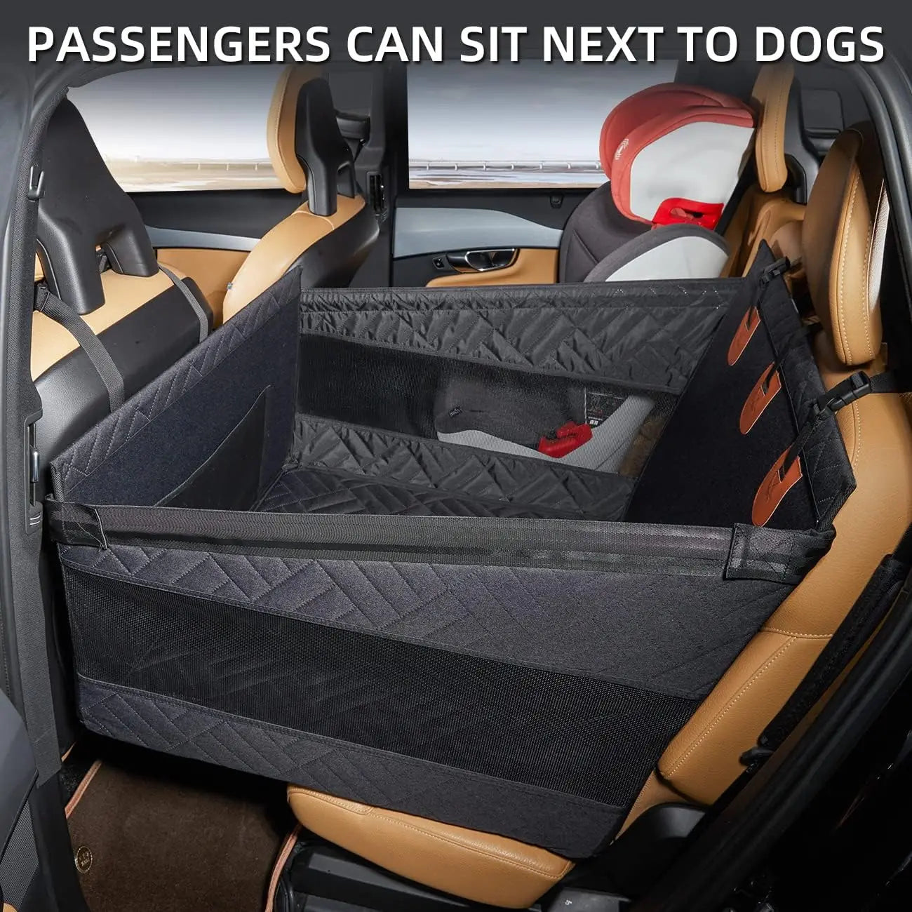 Waterproof Dog Car Seat Cover Backseat Extender Pet Hammock