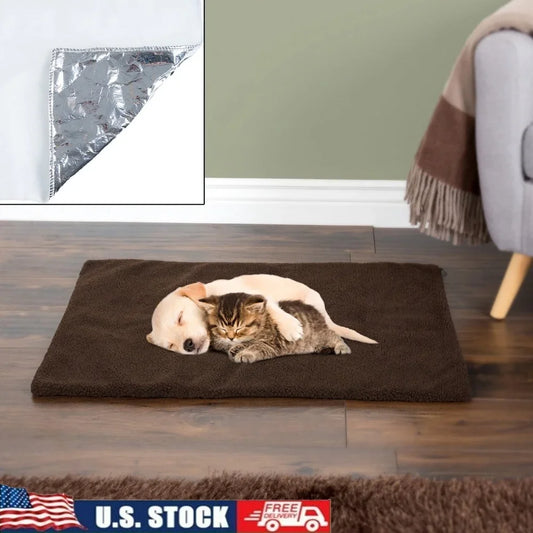 Cozy Self Heating Dog Bed With Washable Sherpa Cover